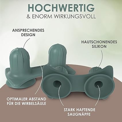 CHIROGUN® Duo Triggerpunkt Drücker mit Saugnapf